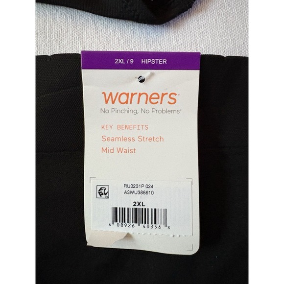 NEW Warner's Panty No Pinch No Problems Hipster Panties 2 Pair Women's 2xlarge 9 - Picture 2 of 4